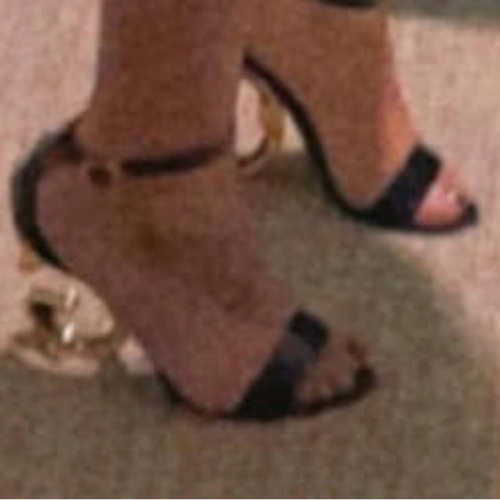Dolce & Gabbana Elegant Black and Gold Heels
